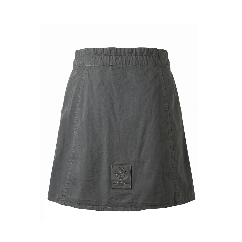 Mr&Mrs Italy Grey Cotton Women Women's Skirt