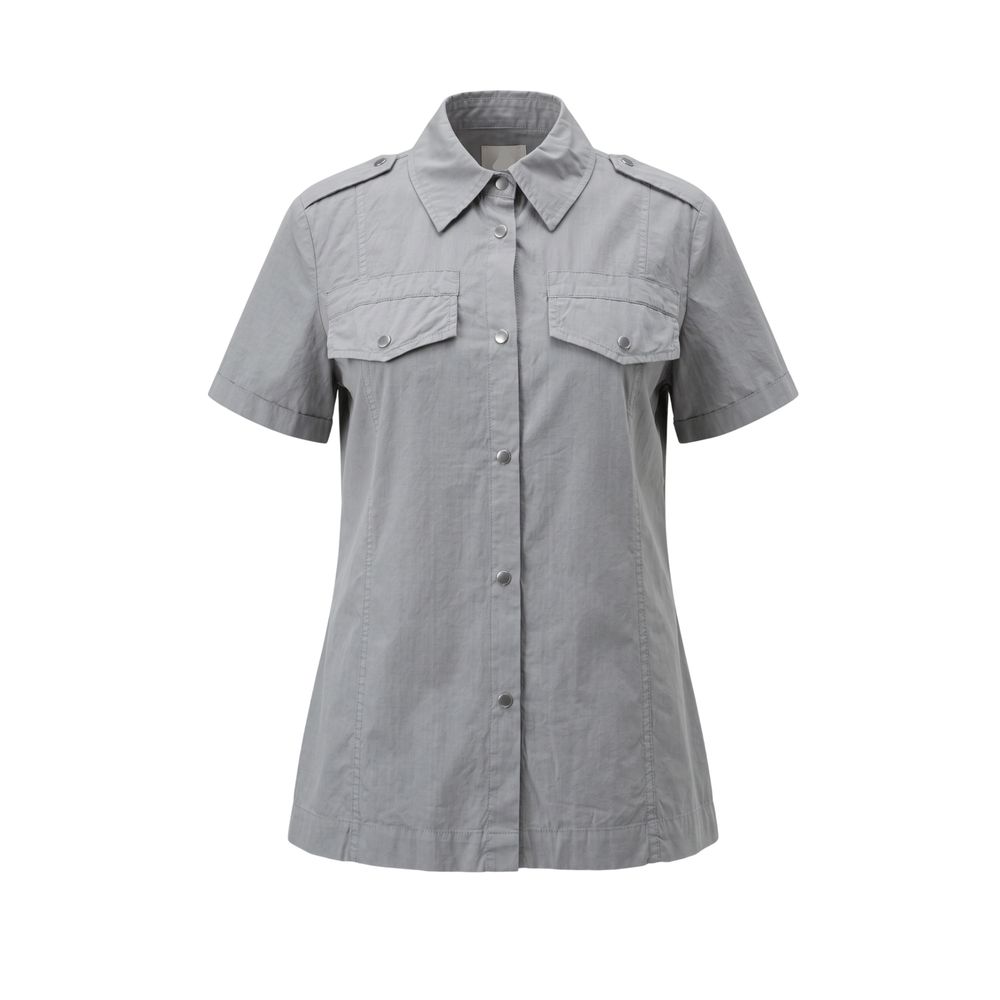 Mr&Mrs Italy Grey Cotton Women Women's Shirt