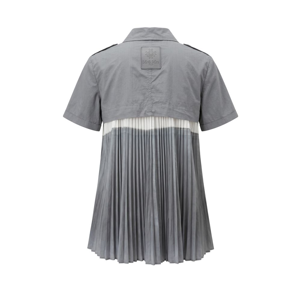 Mr&Mrs Italy Grey Cotton Women Women's Shirt