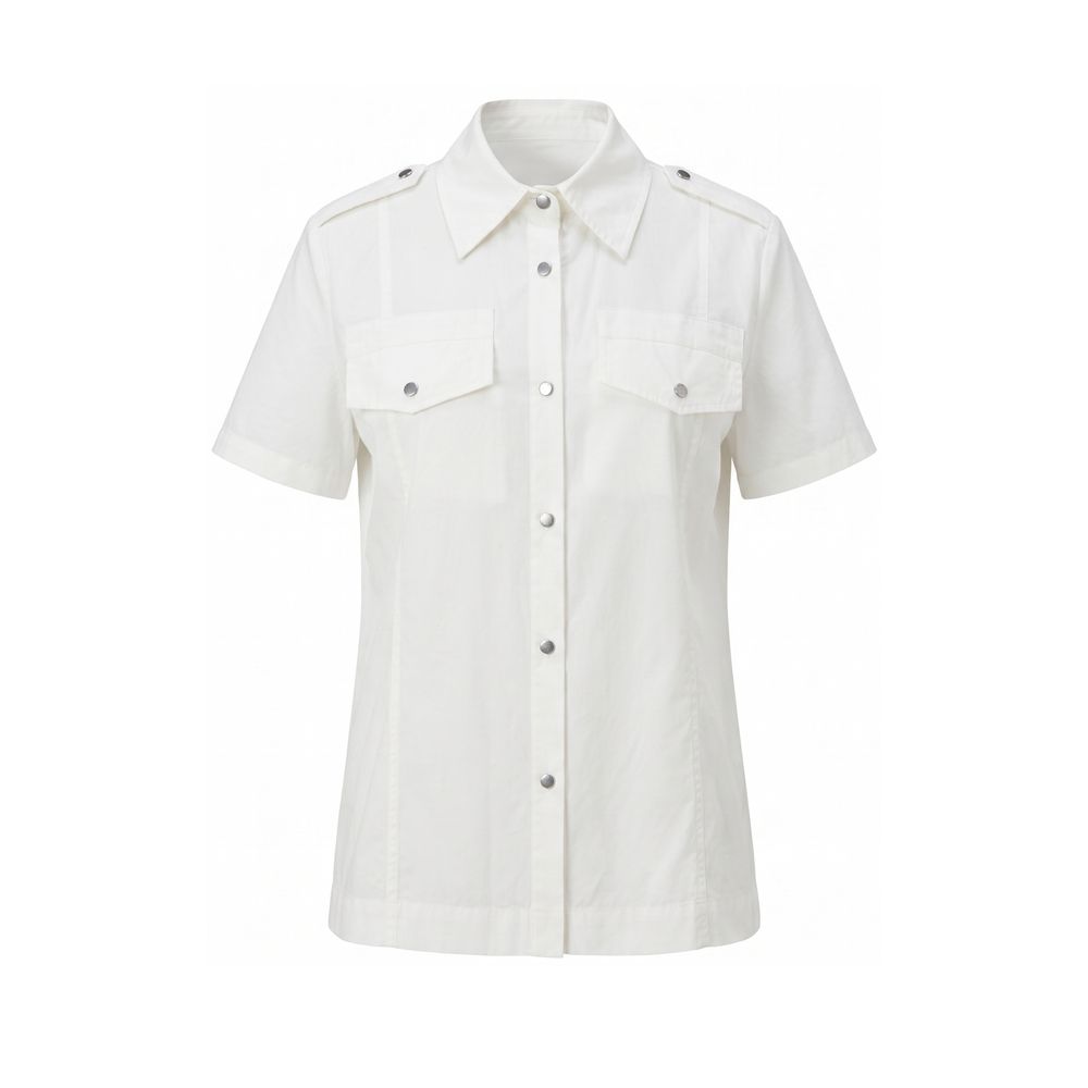 Mr&Mrs Italy White Cotton Women Women's Shirt
