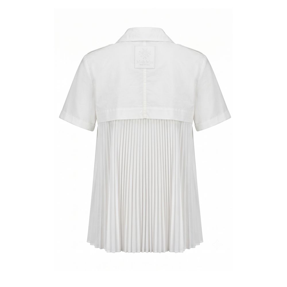 Mr&Mrs Italy White Cotton Women Women's Shirt