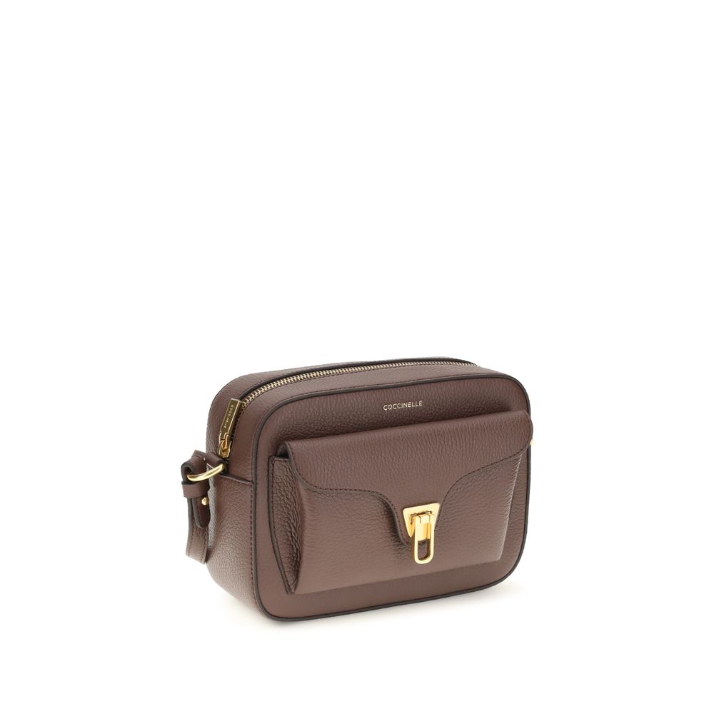 Coccinelle Brown Calf Leather Bos Taurus Shoulder Women's Bag
