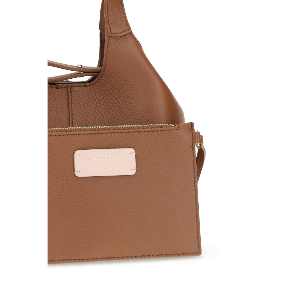 Coccinelle Brown Calf Leather Bos Taurus Shoulder Women's Bag