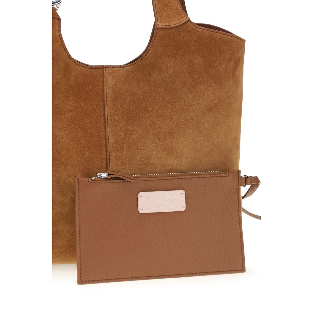 Coccinelle Brown Calf Leather Bos Taurus Shoulder Women's Bag