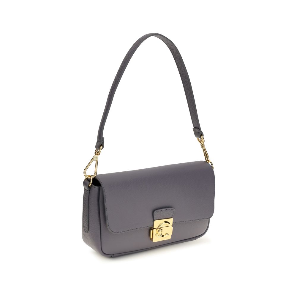 Coccinelle Blue Calf Leather Bos Taurus Shoulder Women's Bag