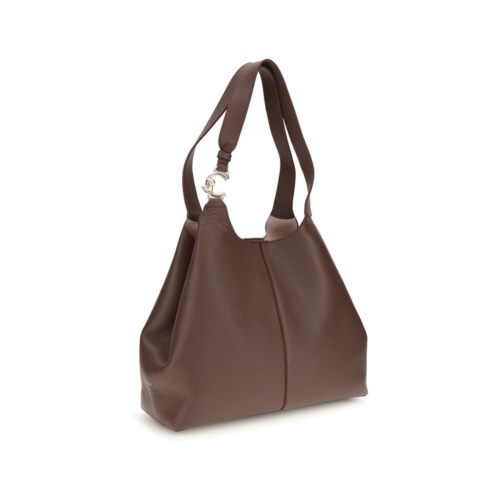 Coccinelle Beige Calf Leather Bos Taurus Shoulder Women's Bag