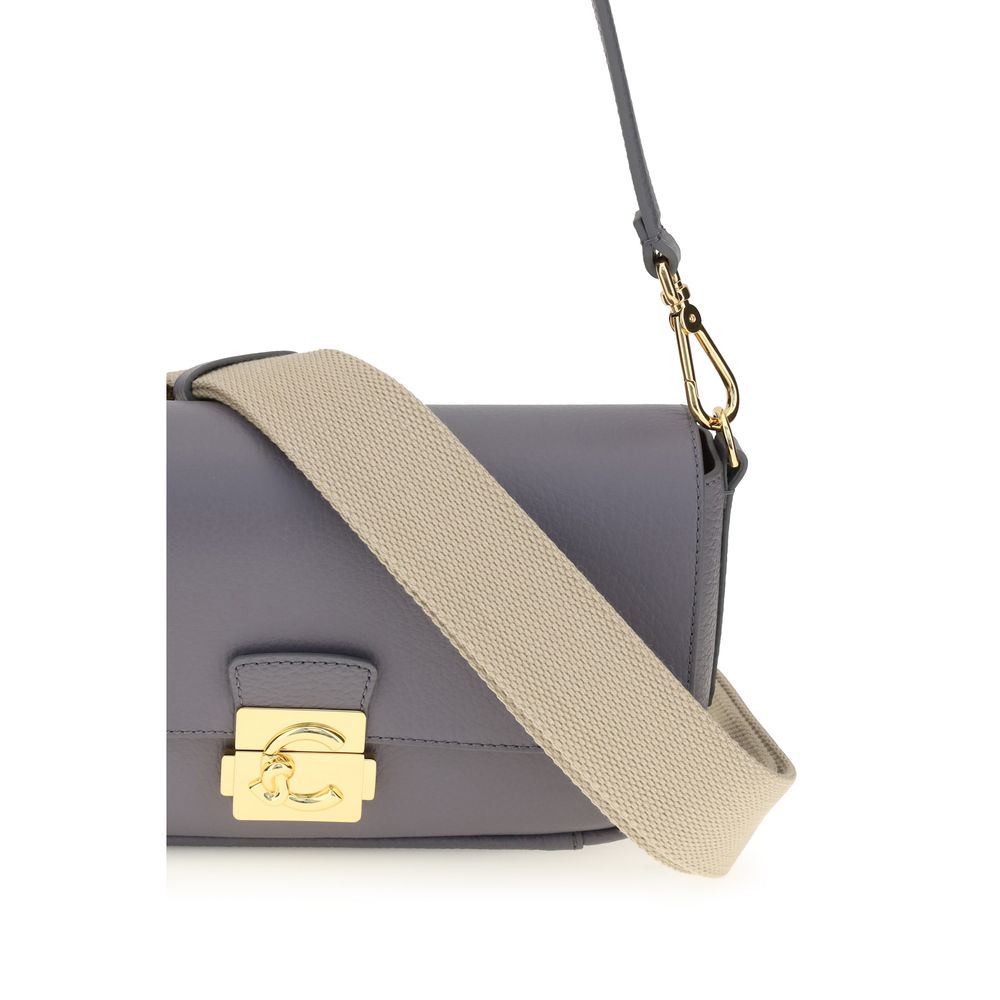 Coccinelle Blue Calf Leather Bos Taurus Shoulder Women's Bag