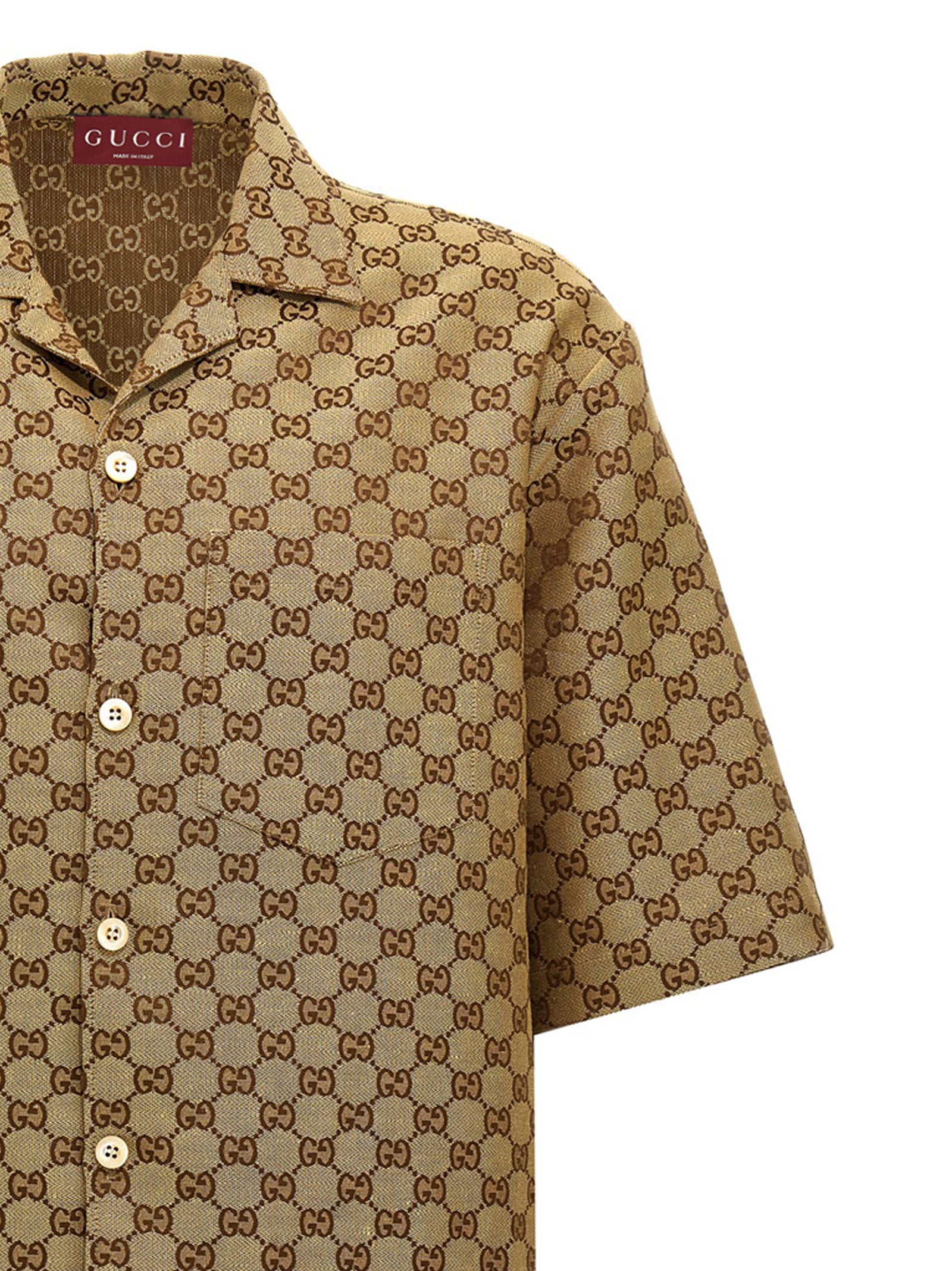 Gucci Beige Linen Men's Blouse