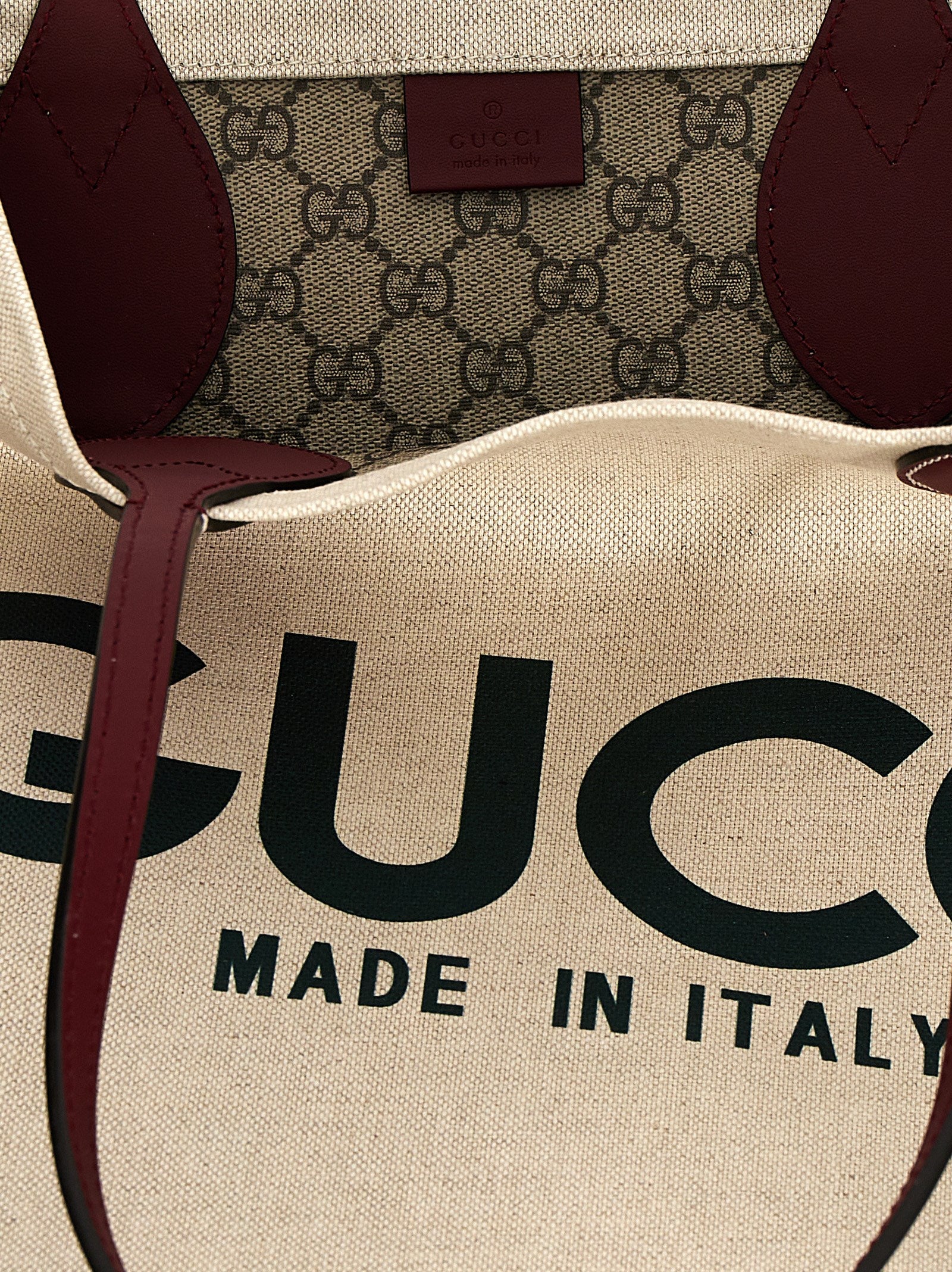 Gucci Beige Polyethylene Tote Women's Bag