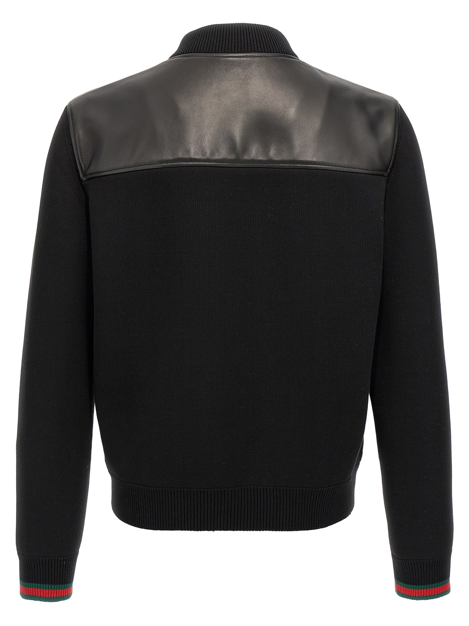 Gucci Black Lamb Leather Leather Men's Jacket
