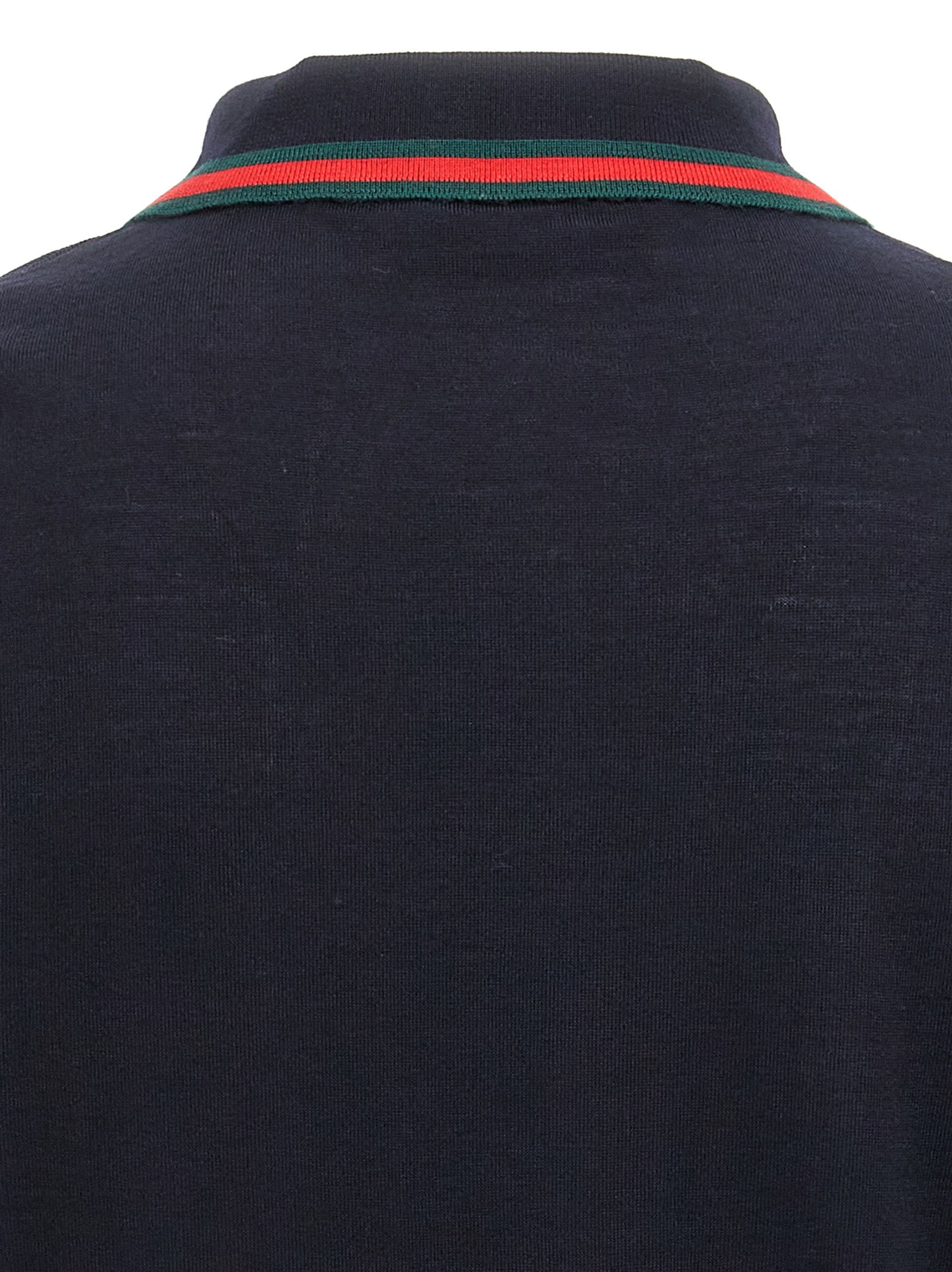 Gucci Blue Wool Polo Men's Shirt
