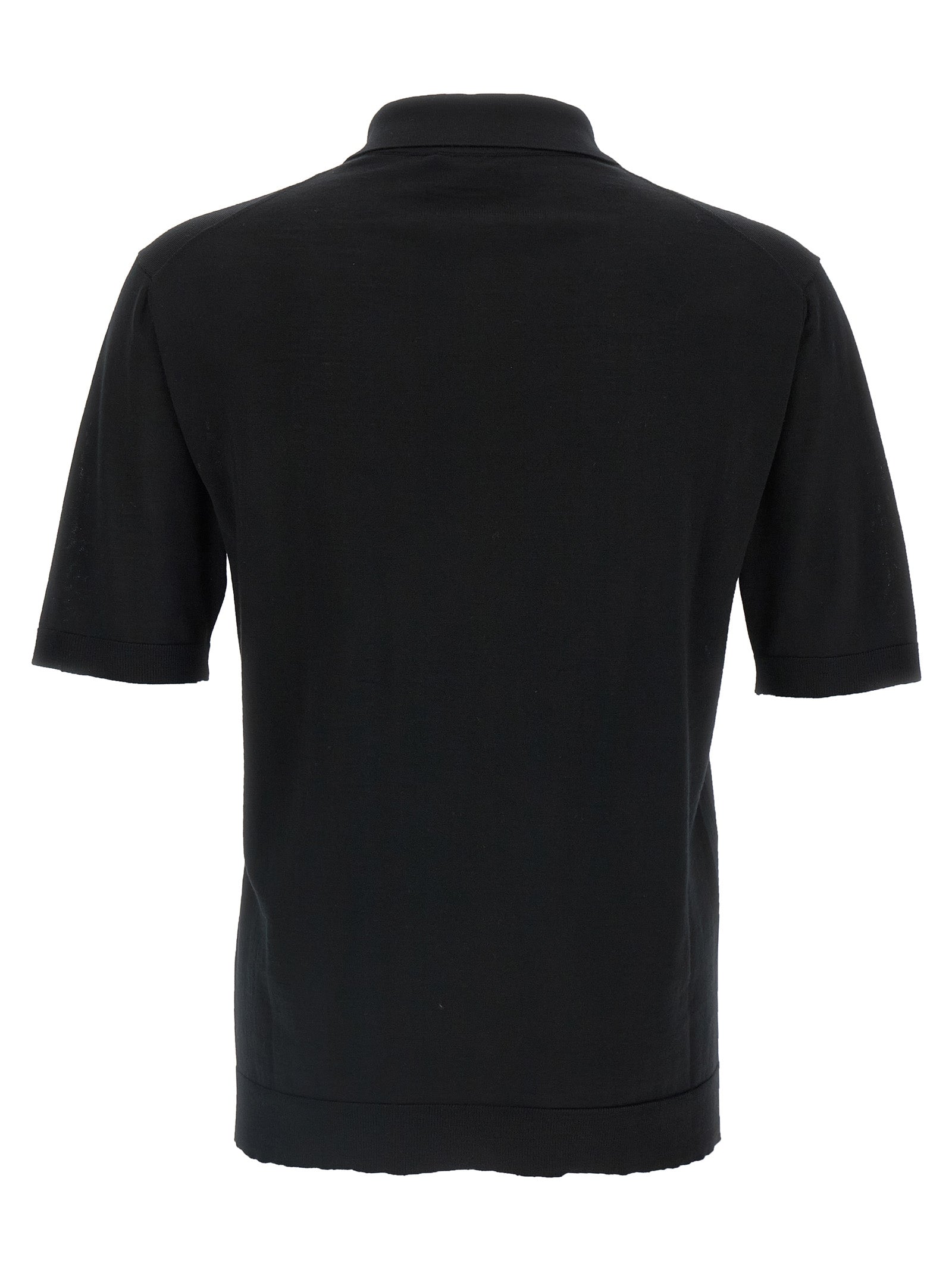 Gucci Black Wool Polo Men's Shirt