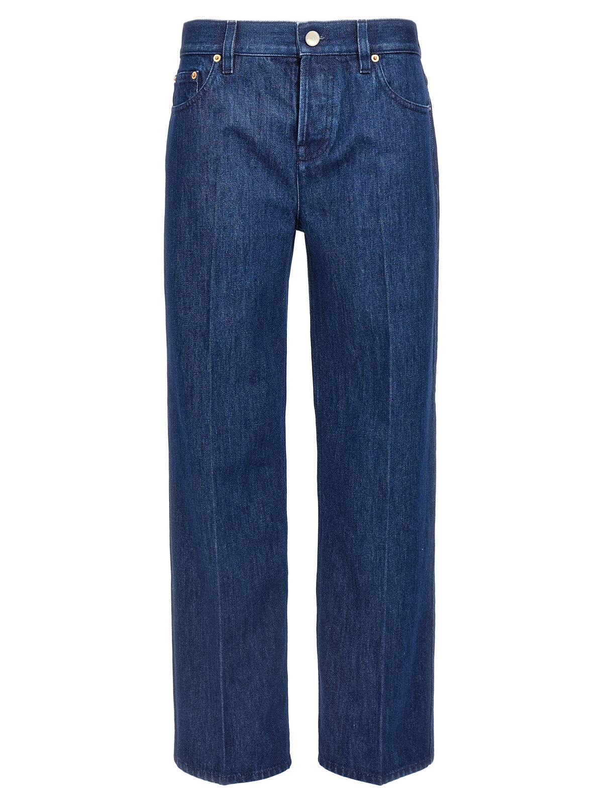 Gucci Blue Cotton Straight-Leg Women's Jeans