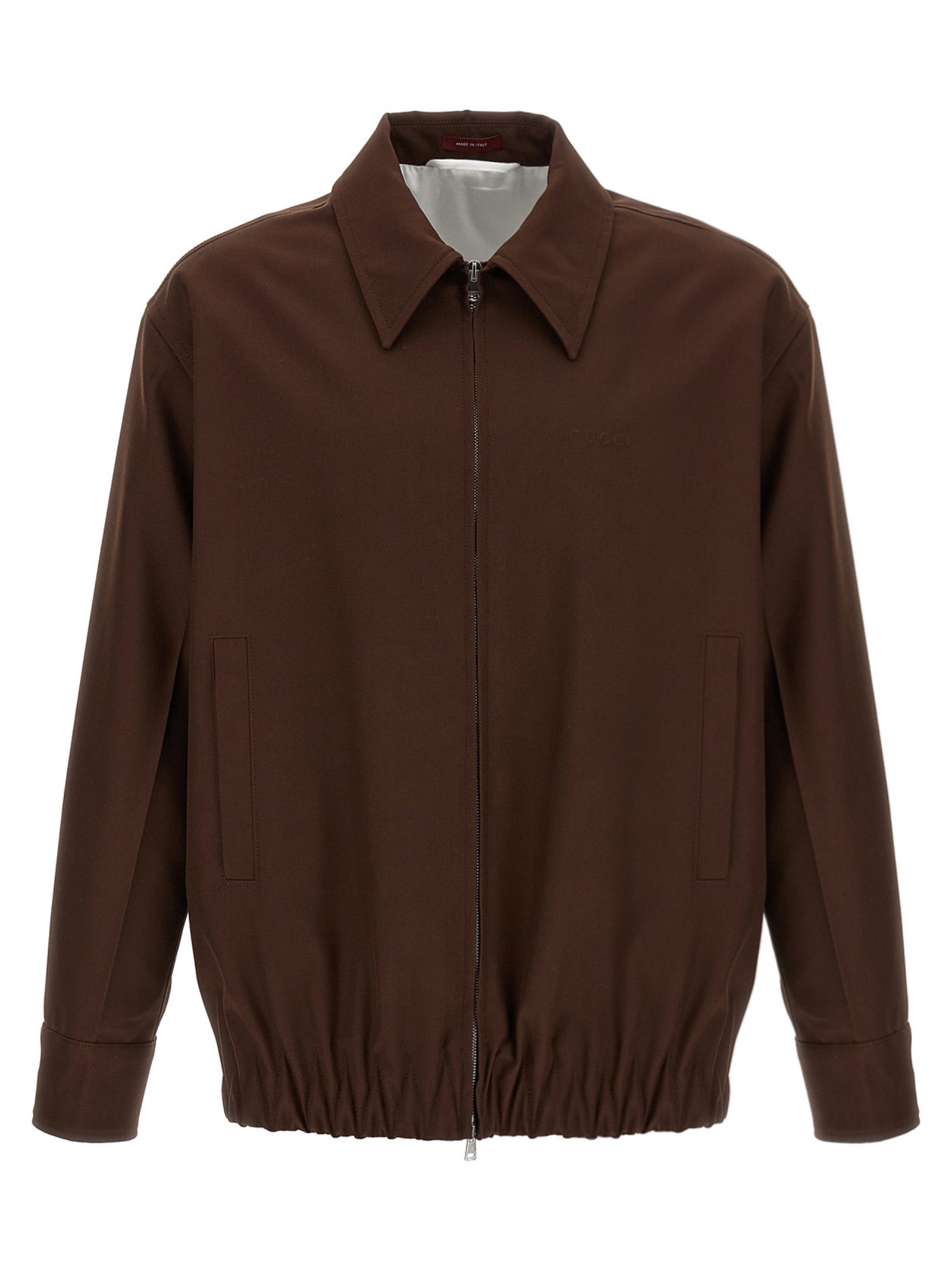 Gucci Brown Wool Full-Length Men's Jacket