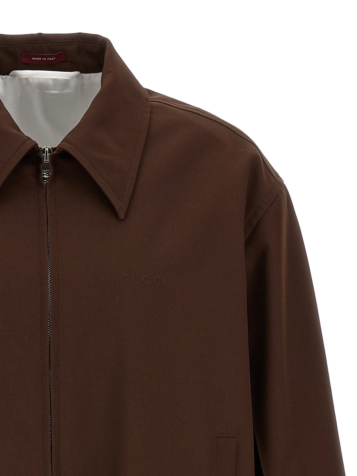 Gucci Brown Wool Full-Length Men's Jacket