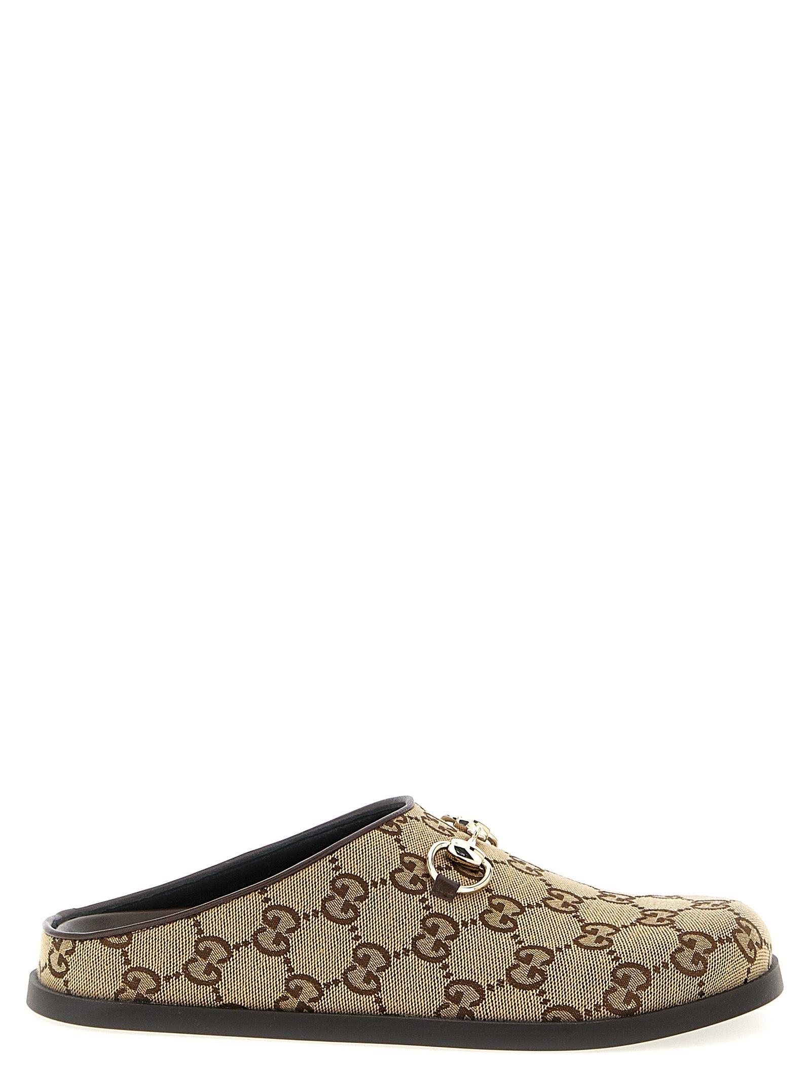 Gucci Beige Cotton Women's Mules