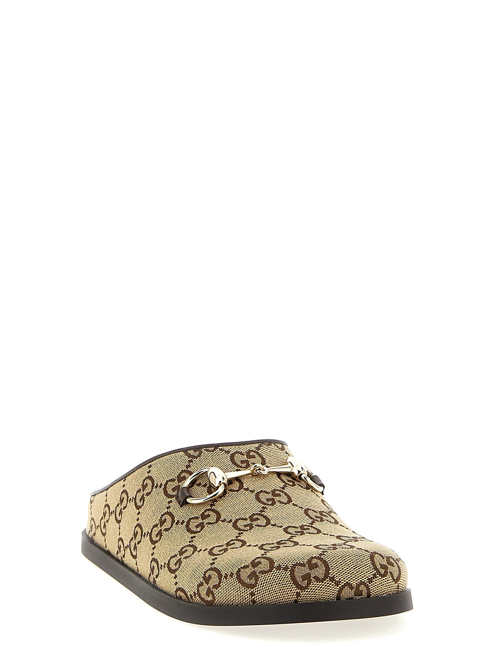 Gucci Beige Cotton Women's Mules