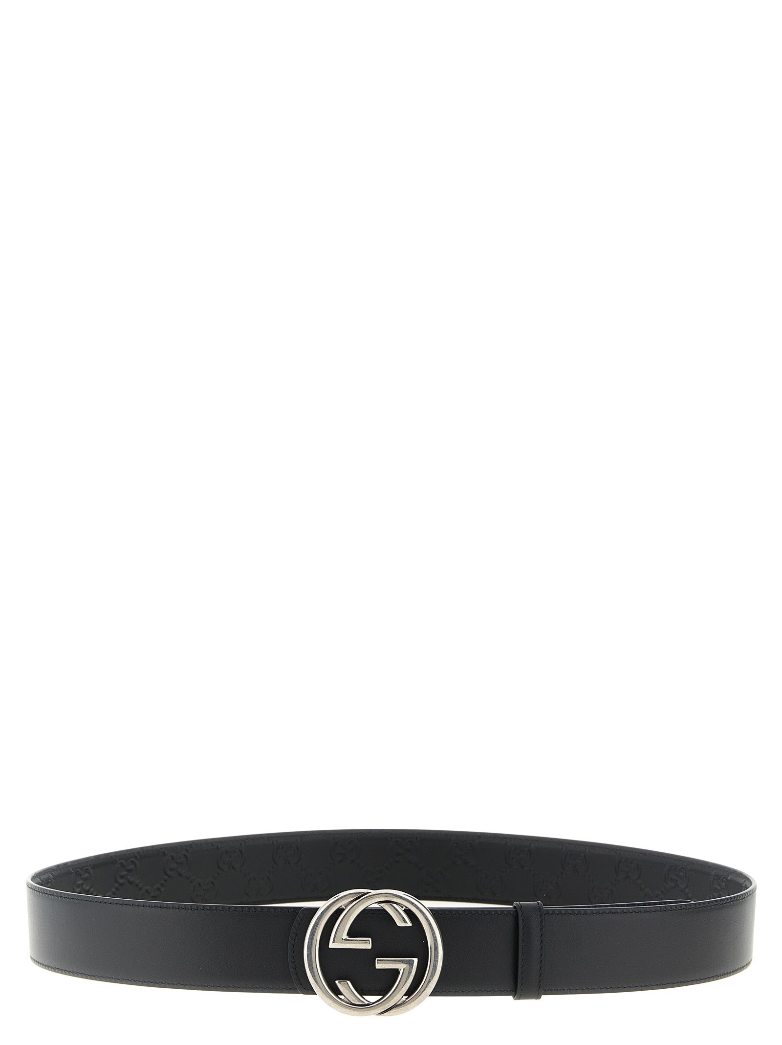 Gucci Black Calfskin Regular Men's Belt