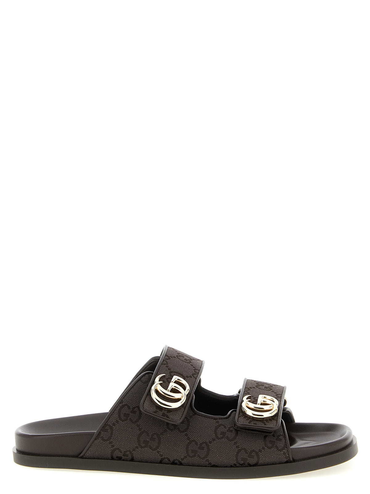 Gucci Brown Cotton Women's Slides