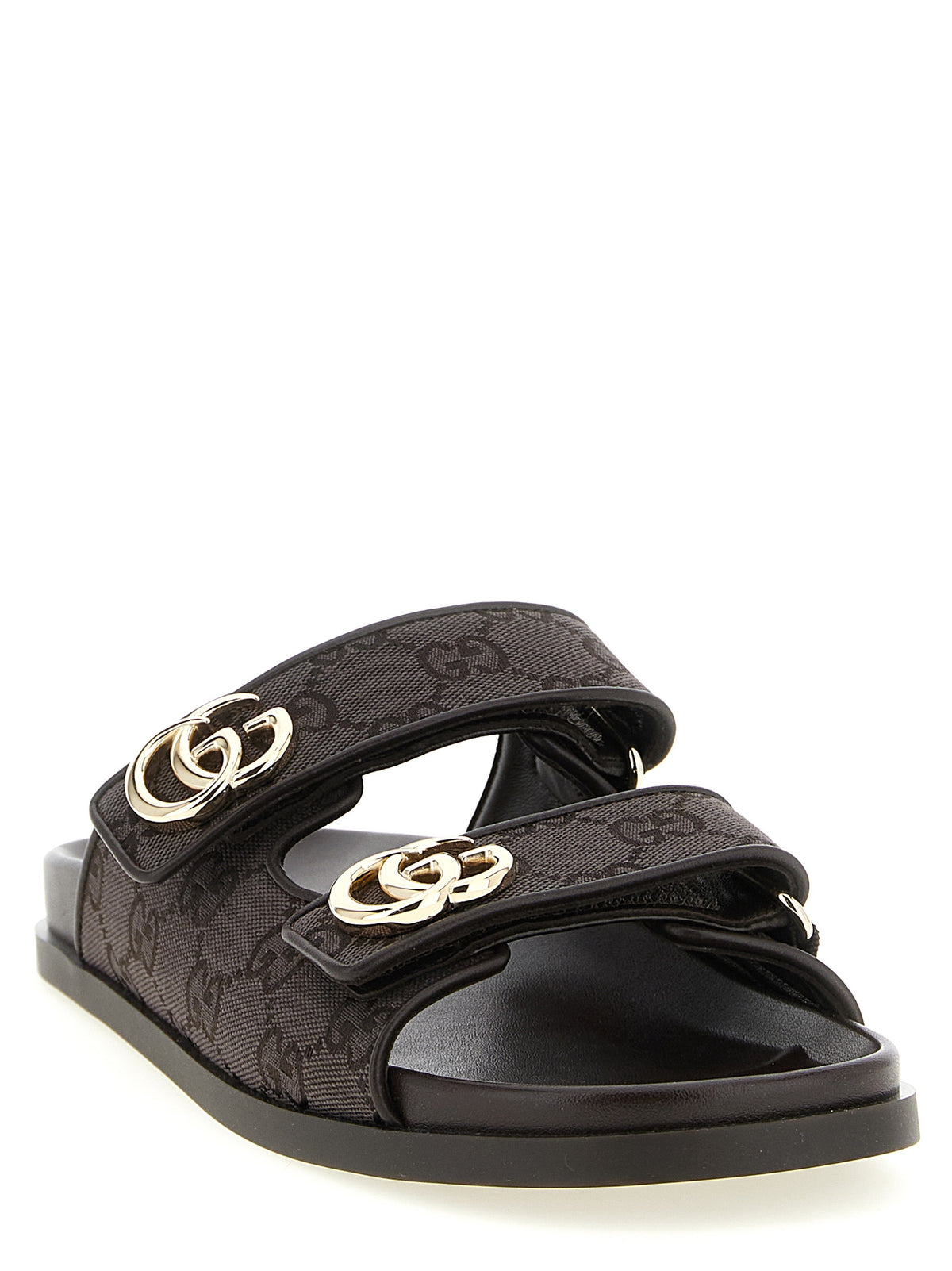Gucci Brown Cotton Women's Slides