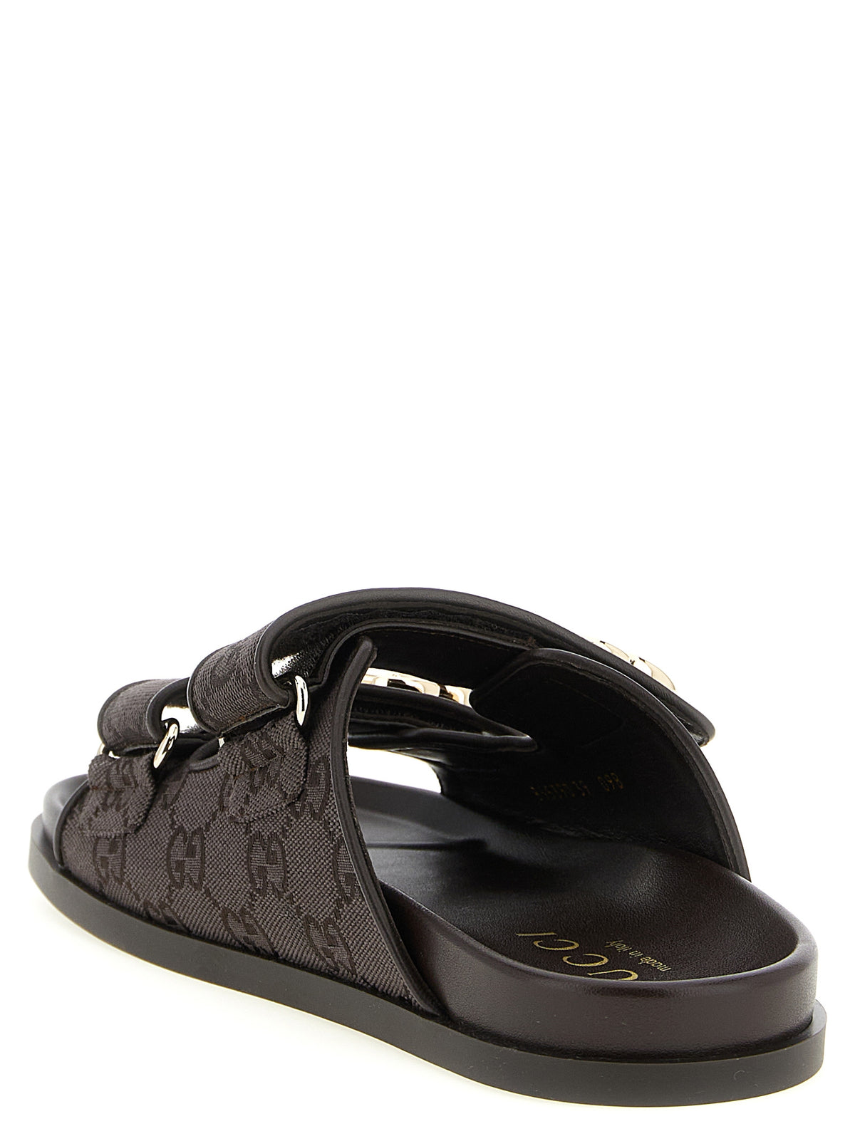 Gucci Brown Cotton Women's Slides