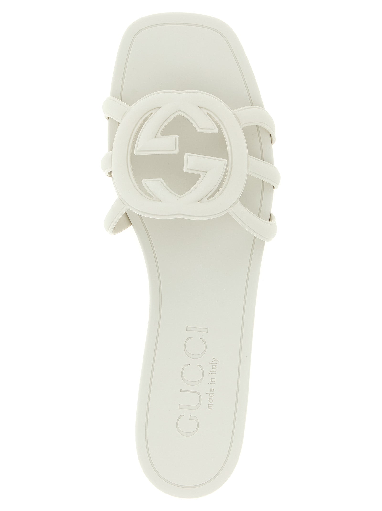 Gucci Gray Rubber Women's Slides