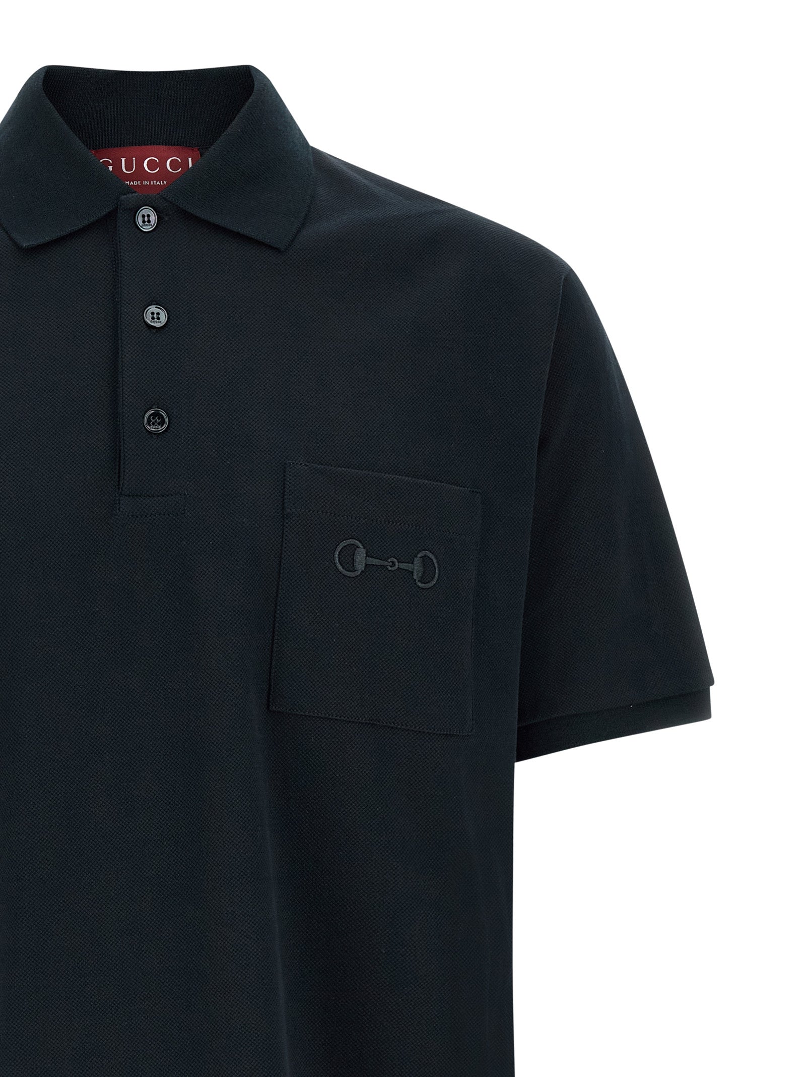 Gucci Blue Cotton Polo Men's Shirt