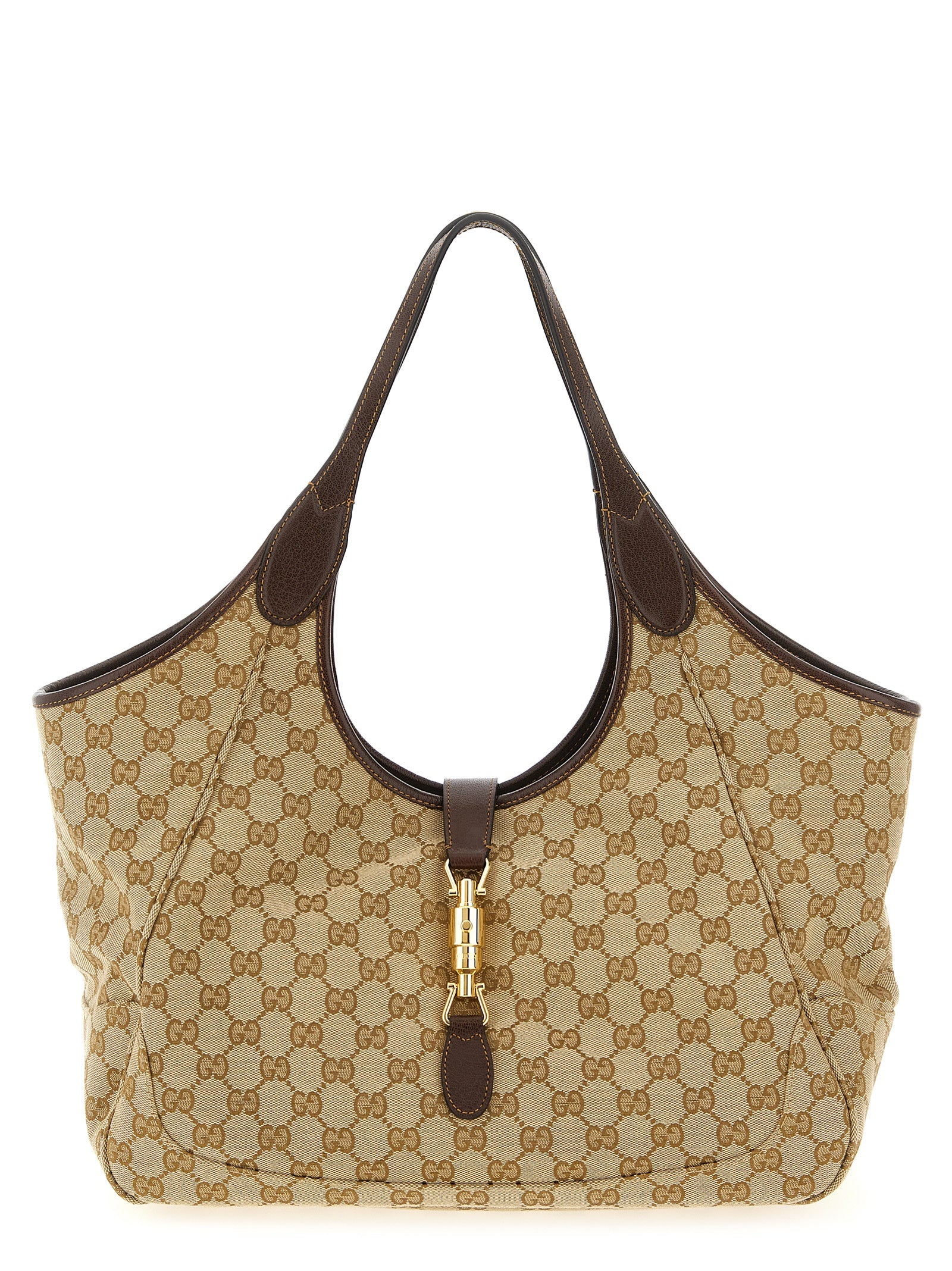 Gucci Beige Polyester Tote Women's Bag