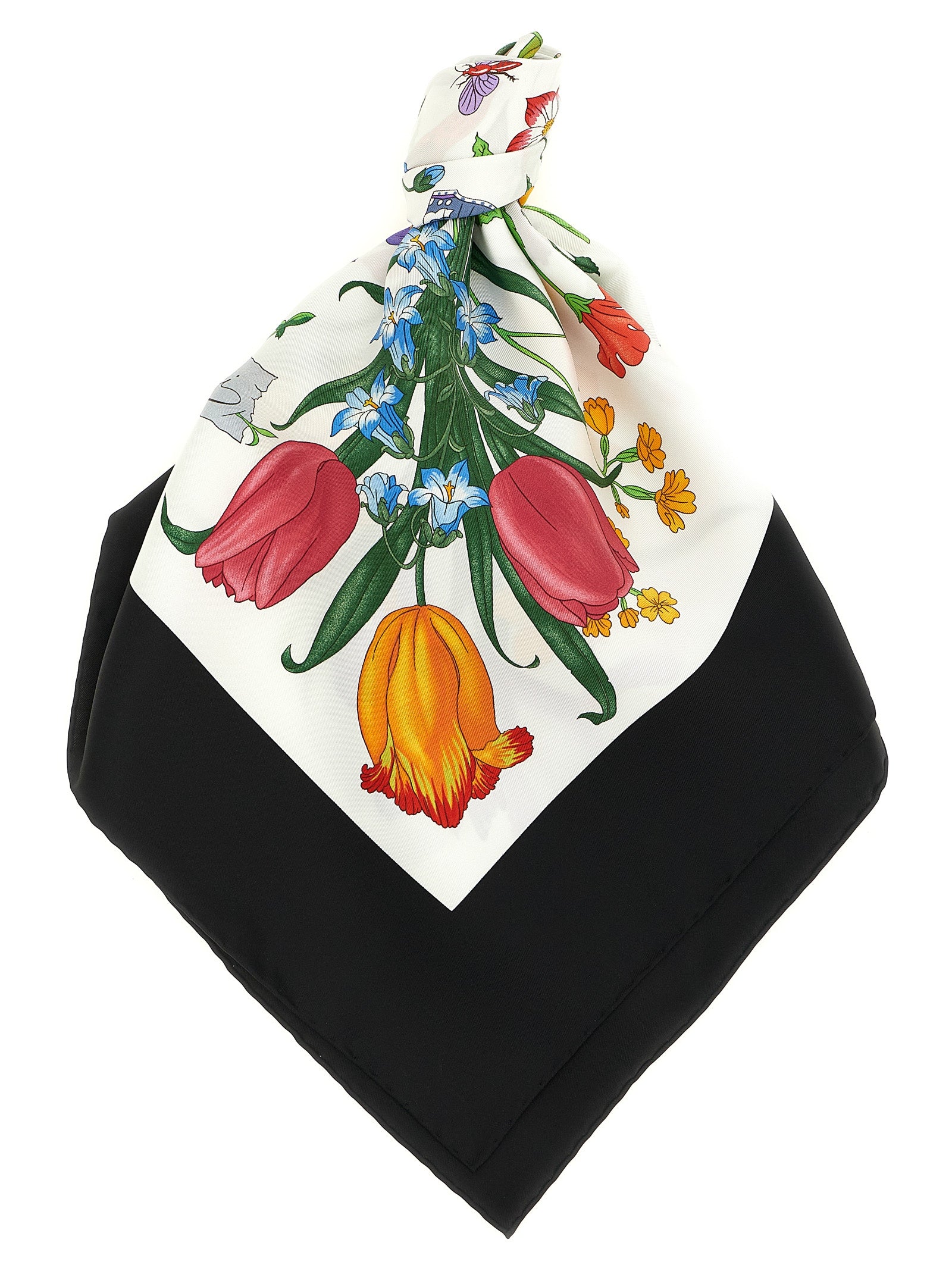 Gucci Black Silk Women's Scarf