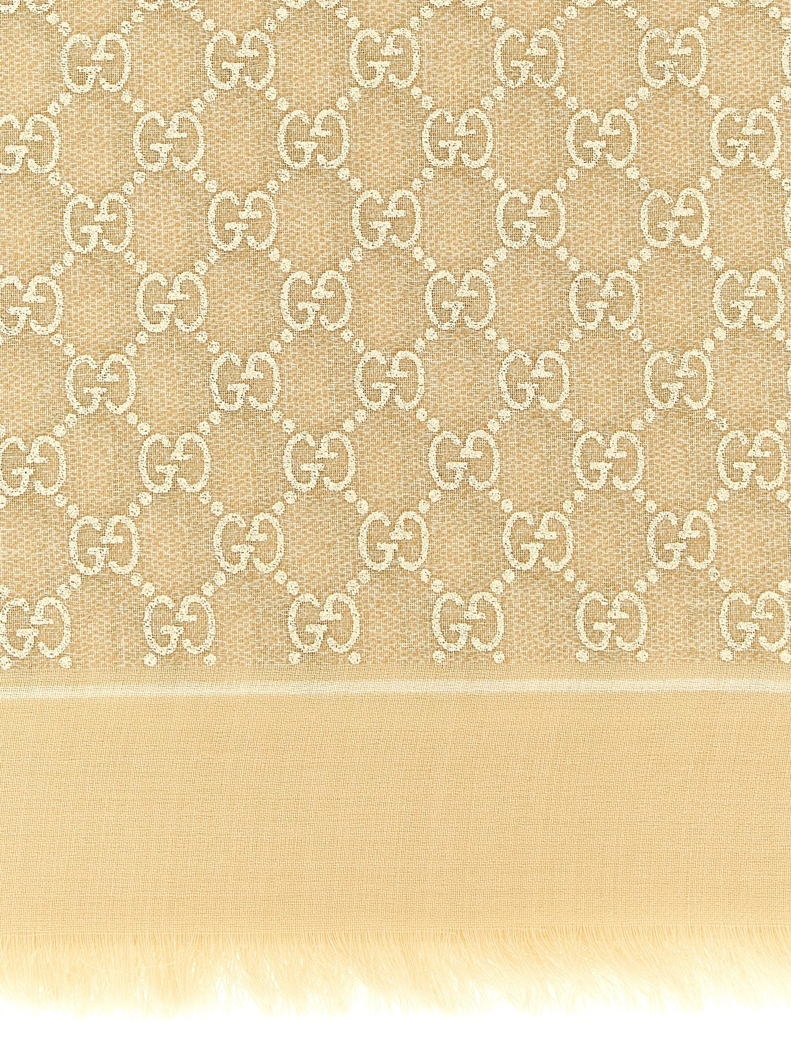 Gucci Beige Wool Women's Scarf