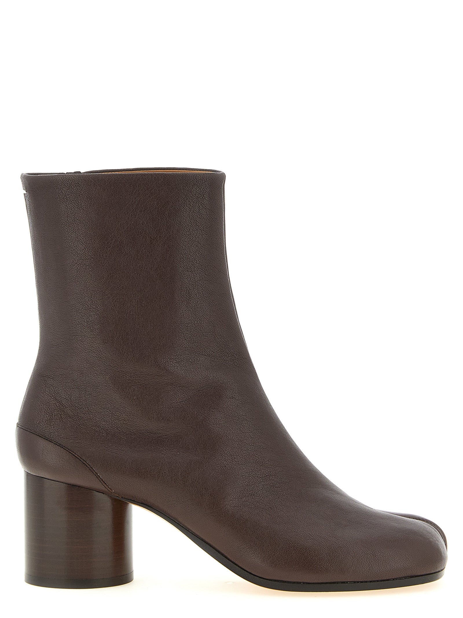 Maison Margiela Brown Lamb Leather Ankle Women's Boots