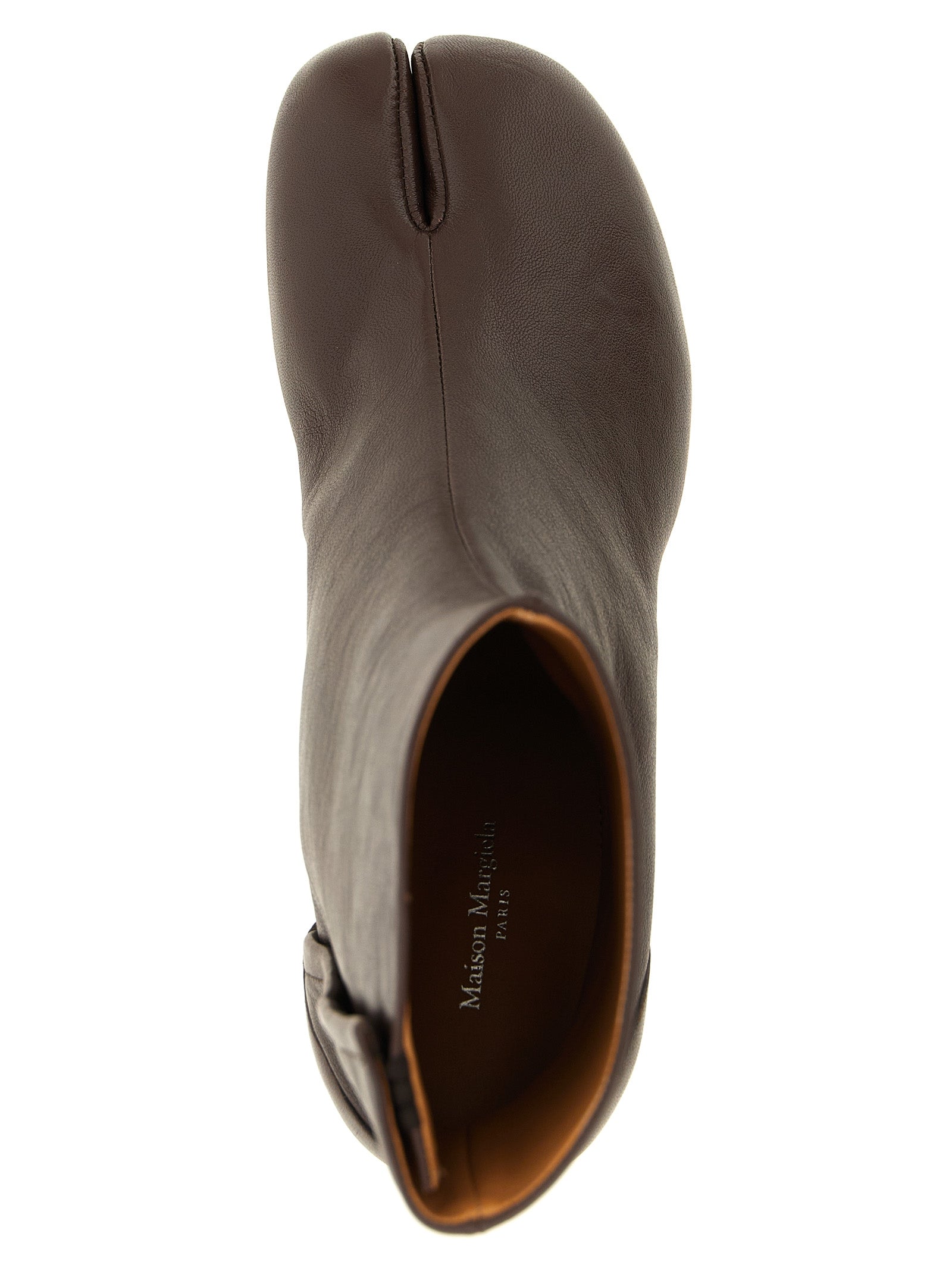 Maison Margiela Brown Lamb Leather Ankle Women's Boots