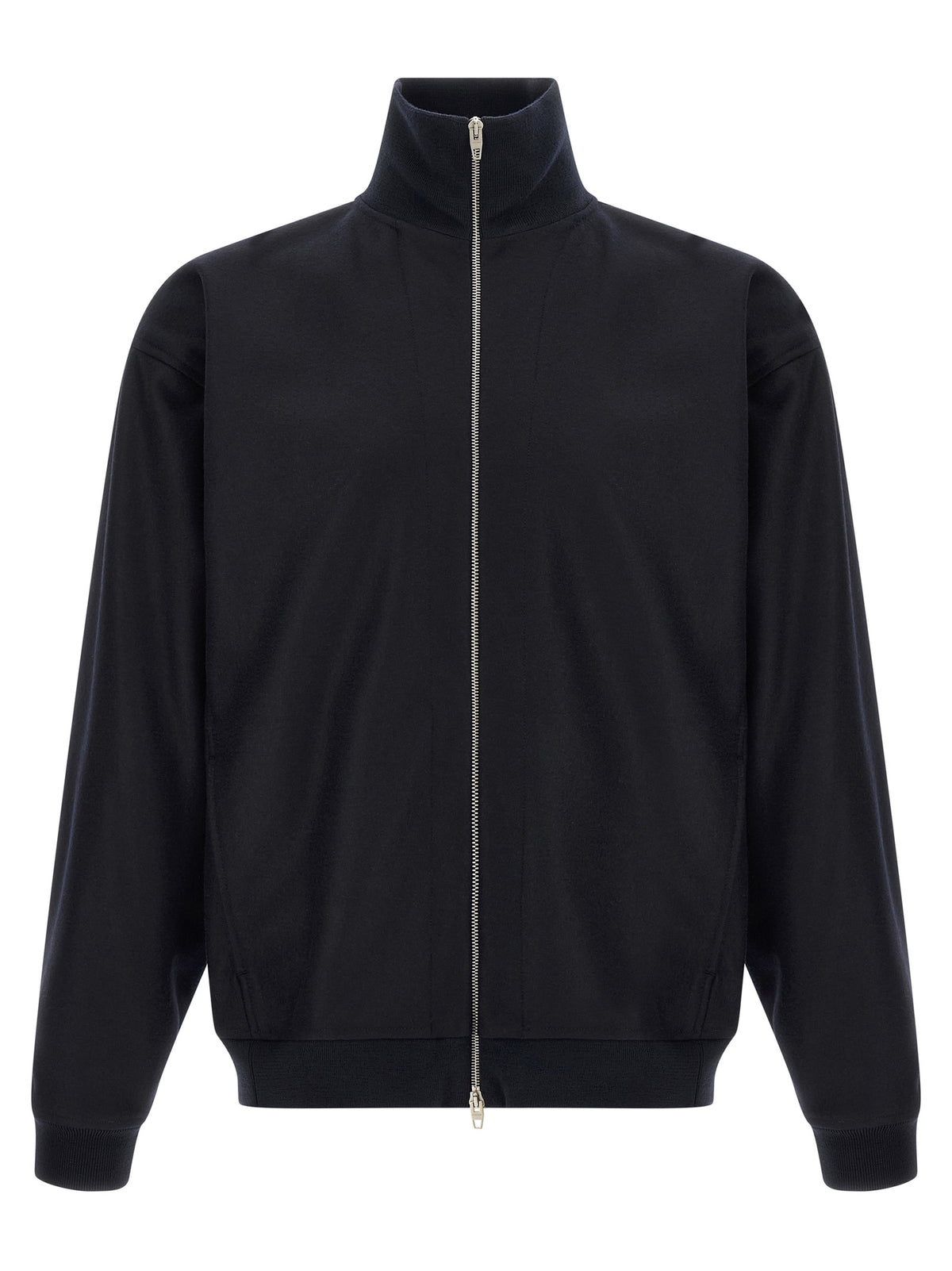 Jil Sander Blue Wool Full-Length Men's Jacket