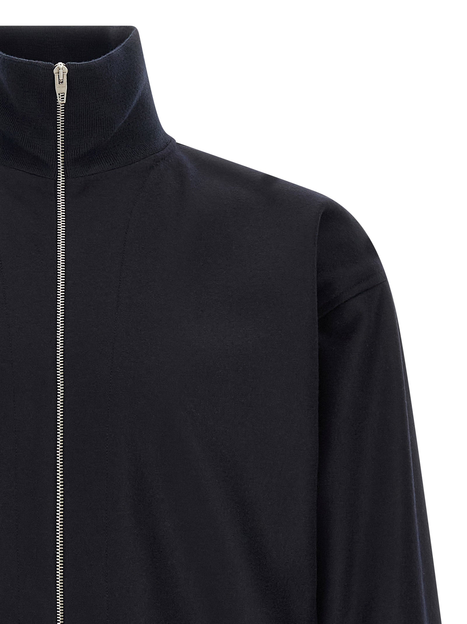 Jil Sander Blue Wool Full-Length Men's Jacket