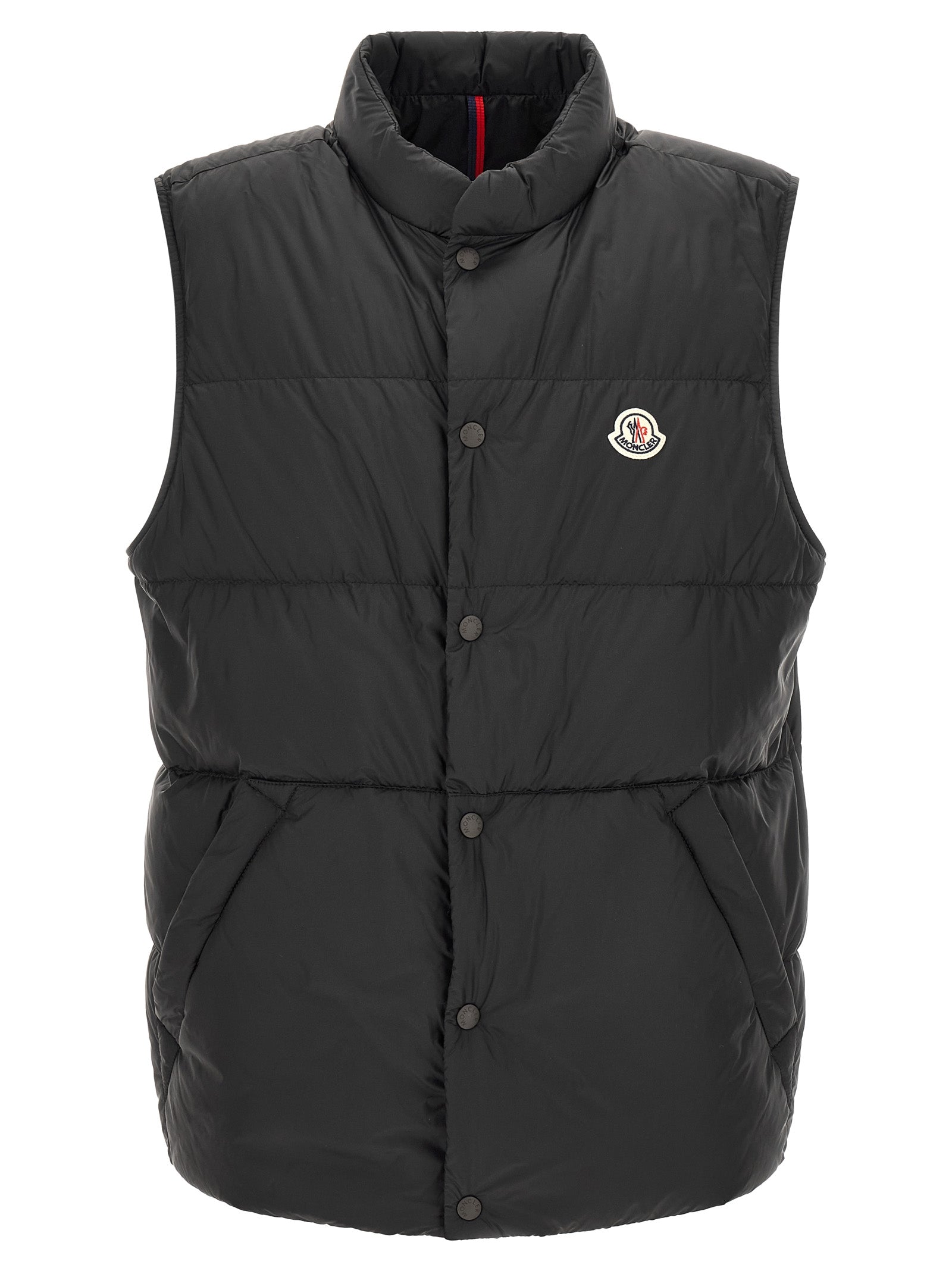 Moncler Black Polyamide Sleeveless Men's Jacket