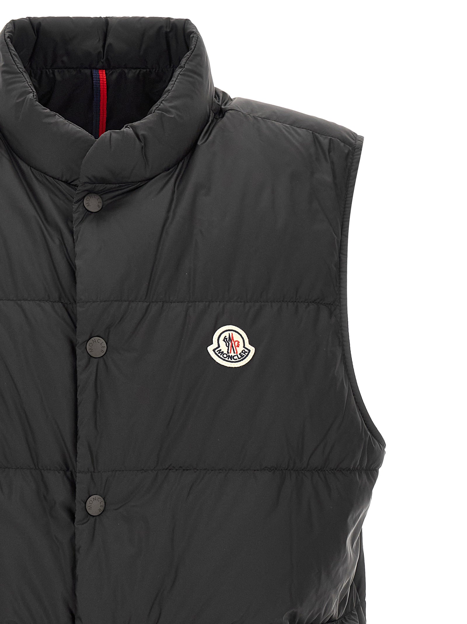 Moncler Black Polyamide Sleeveless Men's Jacket