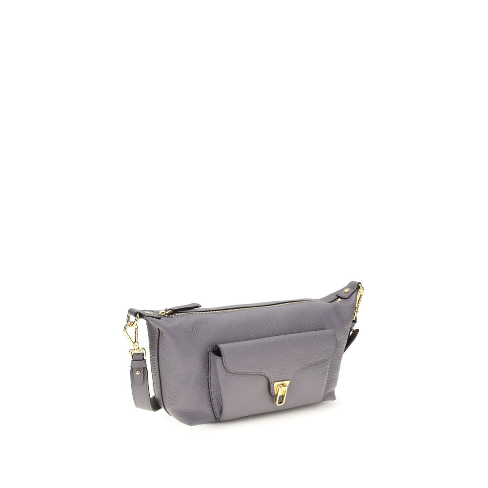 Coccinelle Gray Calf Leather Bos Taurus Shoulder Women's Bag
