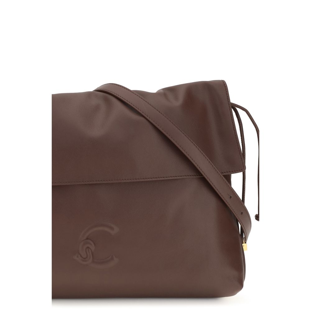 Coccinelle Brown Calf Leather Bos Taurus Shoulder Women's Bag
