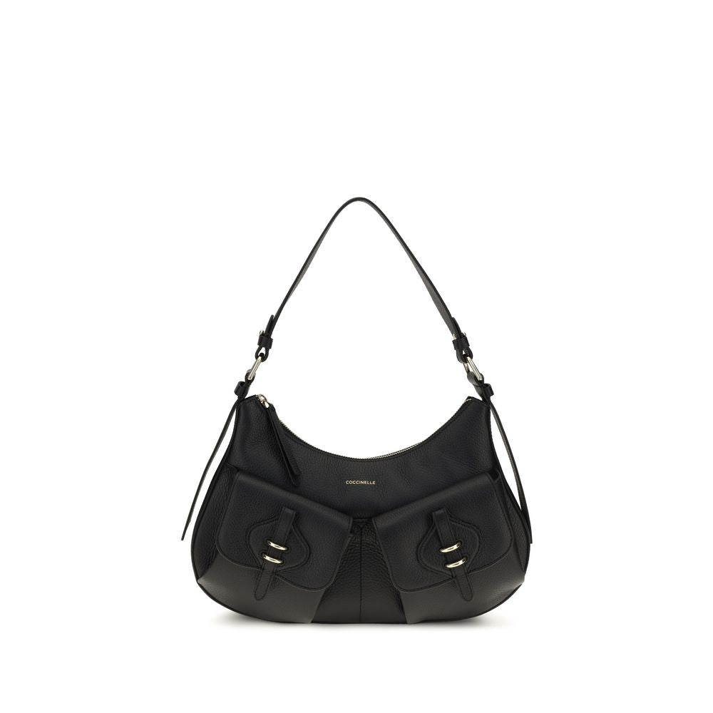 Coccinelle Black Calf Leather Bos Taurus Shoulder Women's Bag