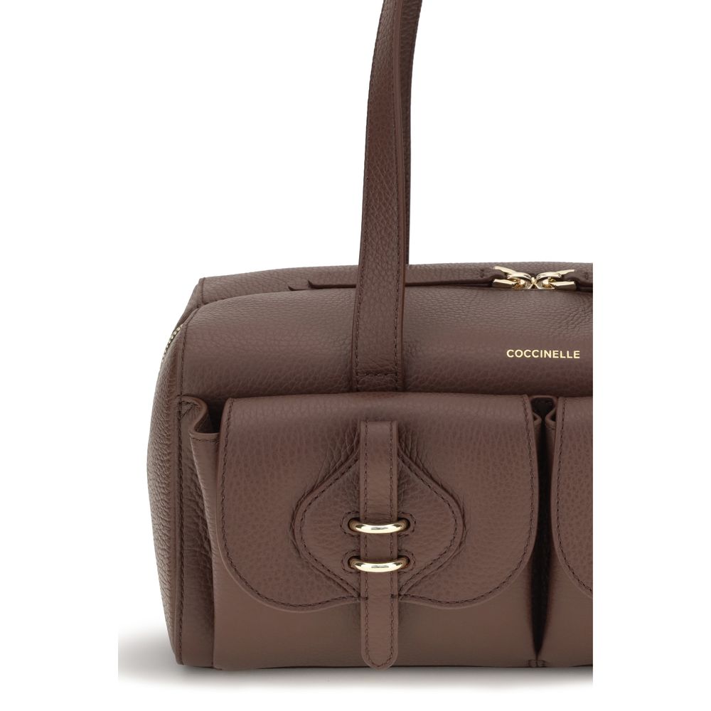 Coccinelle Brown Calf Leather Bos Taurus Shoulder Women's Bag