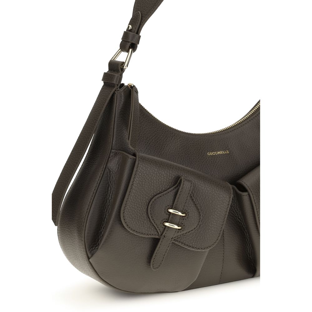Coccinelle Brown Calf Leather Bos Taurus Shoulder Women's Bag