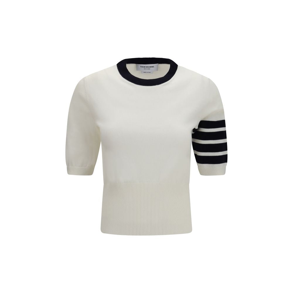 Thom Browne White Cotton Women's T-Shirt