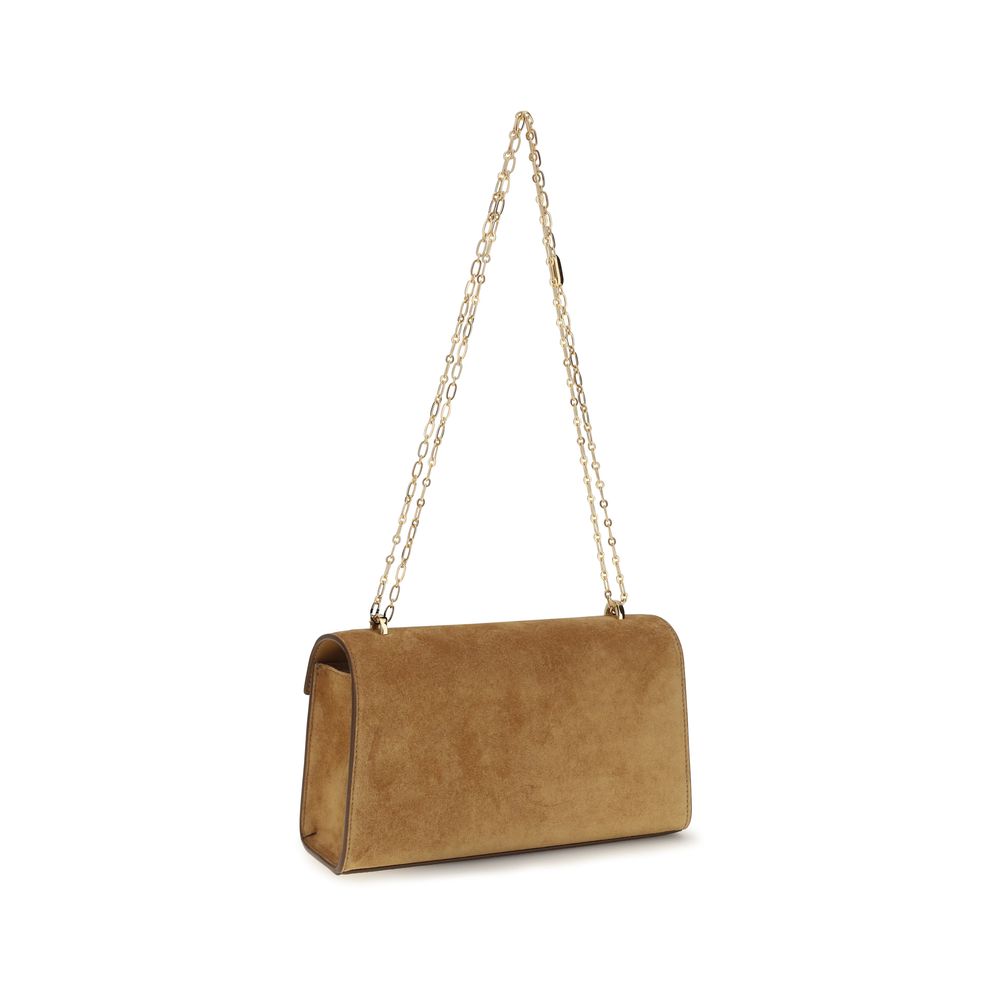 Savette Beige Calf Leather Bos Taurus Shoulder Women's Bag