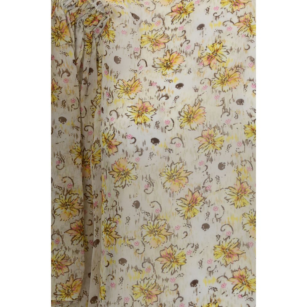 Isabel Marant Étoile Beige Viscose Women's Blouse