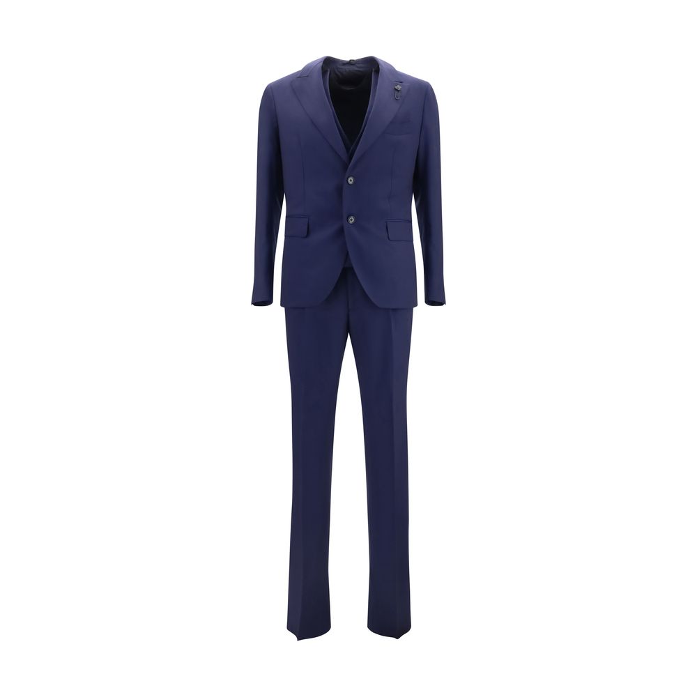 Lardini Blue Wool Oves Aries Two-Piece Men's Suit