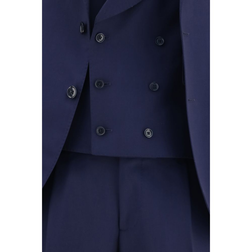 Lardini Blue Wool Oves Aries Two-Piece Men's Suit