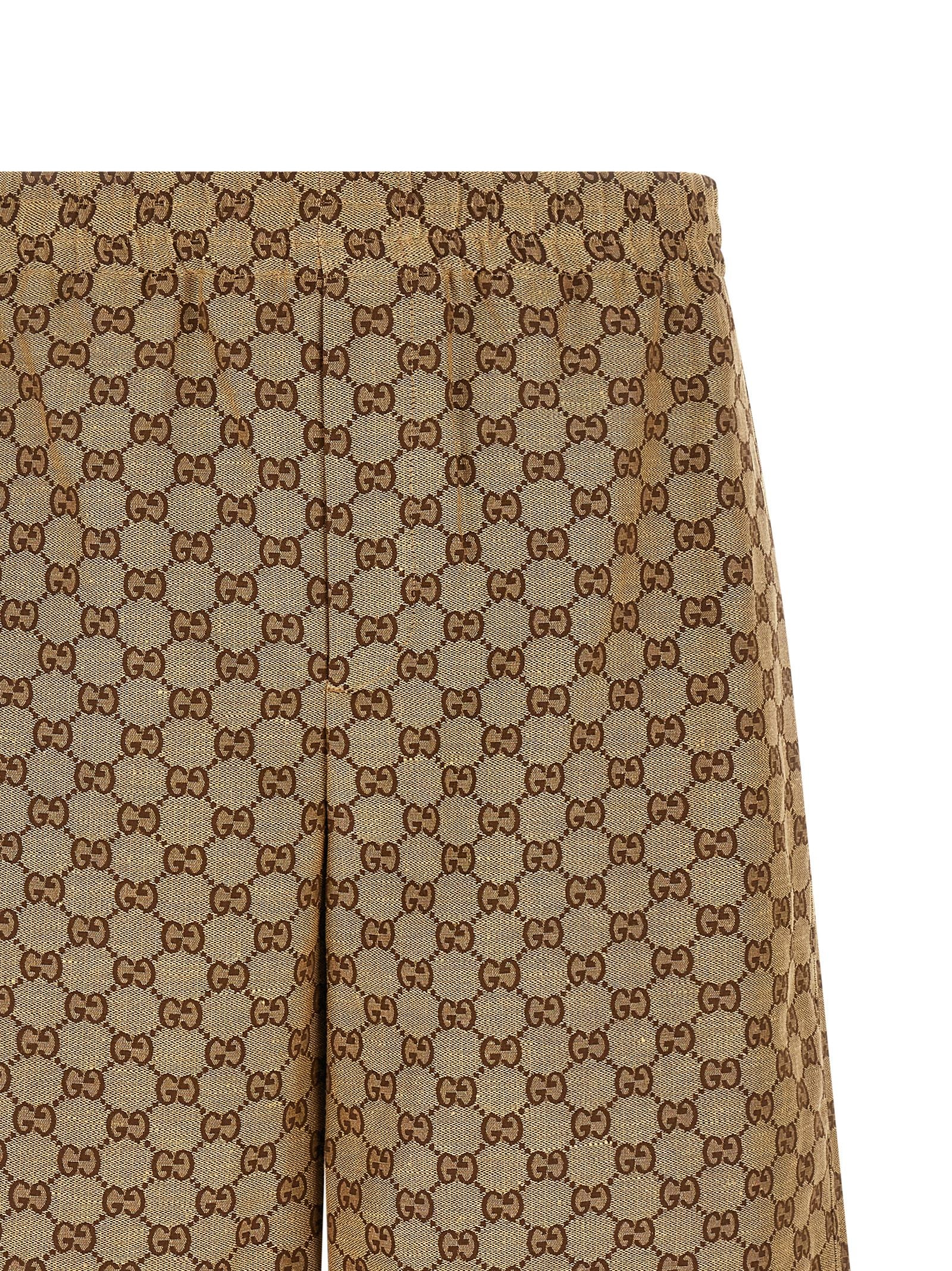 Gucci Beige Linen Bermuda Men's Shorts