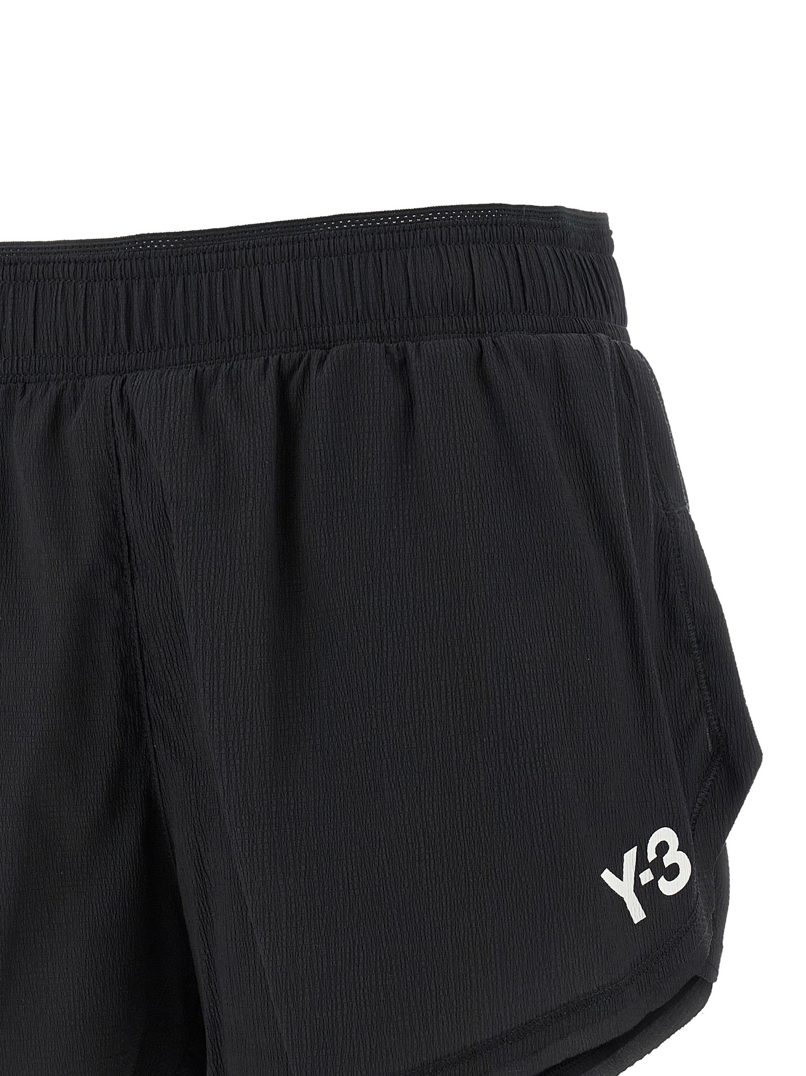Y-3 Black Polyamide Bermuda Women's Shorts