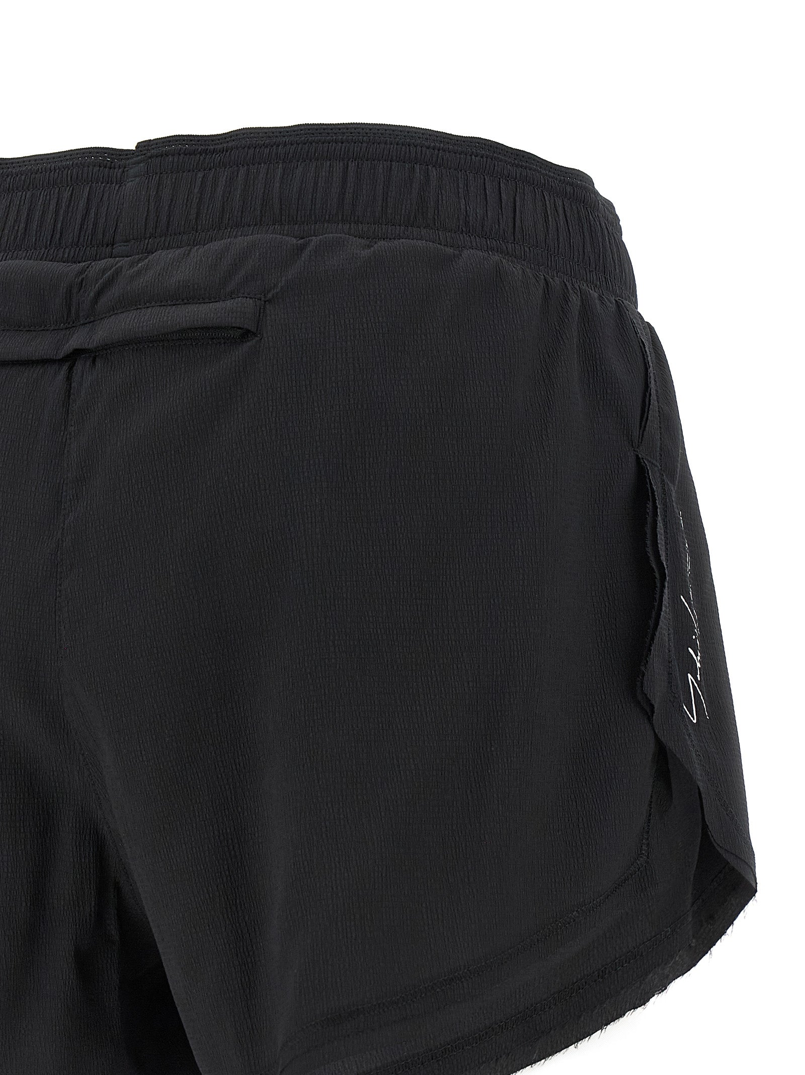 Y-3 Black Polyamide Bermuda Women's Shorts