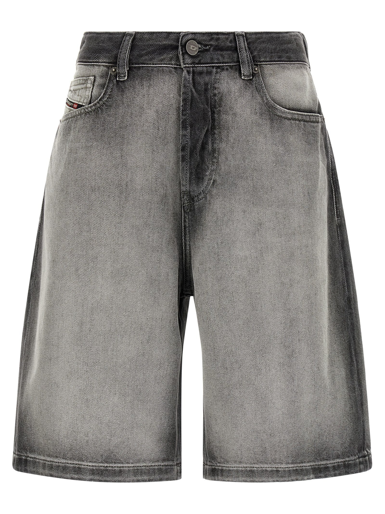 Diesel Gray Cotton Bermuda Women's Shorts